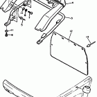 EXCITER II-EX570R Бампер, Багажник. Брызговик