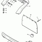 EX 570 Бампер, Багажник. Брызговик
