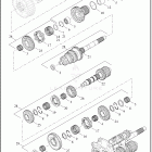 FLTRXSE 1TC6 CVO ROAD GLIDE (2023) TRANSMISSION GEARS