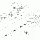 Mini DS 90cc 4T Jaune Привод колес задний