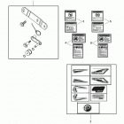 Mini DS 90cc 4T Jaune Наклейки и аксессуары