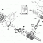 Outlander 800 STD Коленвал,поршни и цилиндр