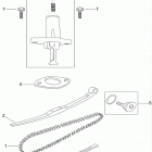 Mini DS X 90cc 4T Black Натяжитель цепи