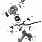 Outlander 650 STD Впускной коллектор и корпус дроссельной заслонки