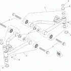 Mini DS 90cc 4T Jaune Подвеска передняя
