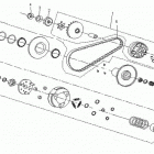 Mini DS X 90cc 4T Black Сцепление