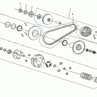 Mini DS 90cc 4T Jaune Сцепление