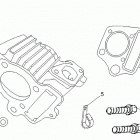 Mini DS X 90cc 4T Black Цилиндр