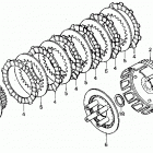 TRX250X Сцепление