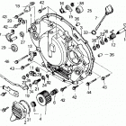 TRX250X Крышка картера правая