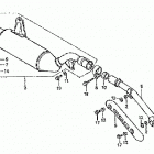 TRX250X Глушитель