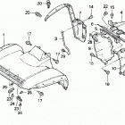 TRX300FW Trx300fw front fender 92