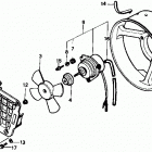 TRX350D Вентилятор охлаждения