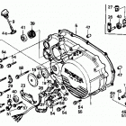 TRX350D Крышка картера правая