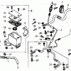 TRX250R Главный тормозной цилиндр - передний