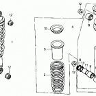 TRX250R Передние аммортизаторы