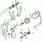 TRX250R Вилка переключения передач