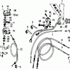 TRX350D Рулевые переключатели и троса