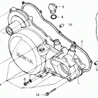 TRX250R Крышка картера правая