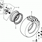 TRX350D Заднее колесо