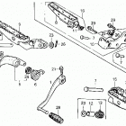 TRX250R Подножки