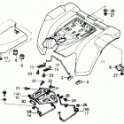 TRX250R Rear fender 89
