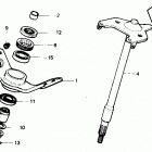 TRX350D Рулевой вал