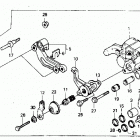 TRX250R Задний суппорт тормозной