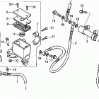 TRX200SX Главный тормозной цилиндр - передний