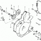 TRX125 Крышка картера левая