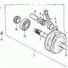 ATC125M Коленвал и поршни