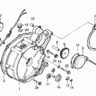 TRX200SX Крышка картера левая