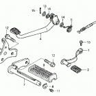 TRX125 Подножки