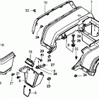 TRX350D Rear fender 86-88