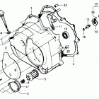 TRX125 Крышка картера правая