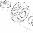 TRX200SX Заднее колесо