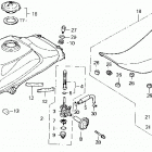 TRX200SX Топливный бак