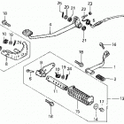 ATC125M Подножки и педали