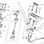 ATC250ES Руль и панель переднего номера