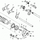 ATC250SX Вилка переключения передач