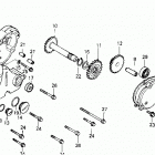 ATC250SX Крышка картера левая