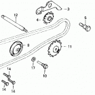 TRX70 Цепь ГРМ и натяжитель