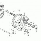 ATC250SX Rear brake panel 85
