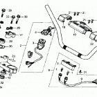 ATC250SX Руль и панель переднего номера