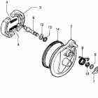 ATC125M Передний тормоз