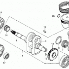 ATC250ES Коленвал и поршни