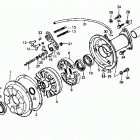 ATC125M Rear brake drum