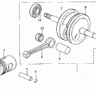 TRX70 Коленвал и поршни