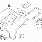 TRX70 Rear fender @ carry pipe