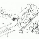 TRX70 Crankcase @ oil pump